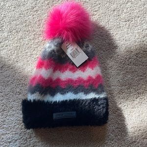 Brand new with tags, Steve madden, pink, fluffy hat with pom-pom